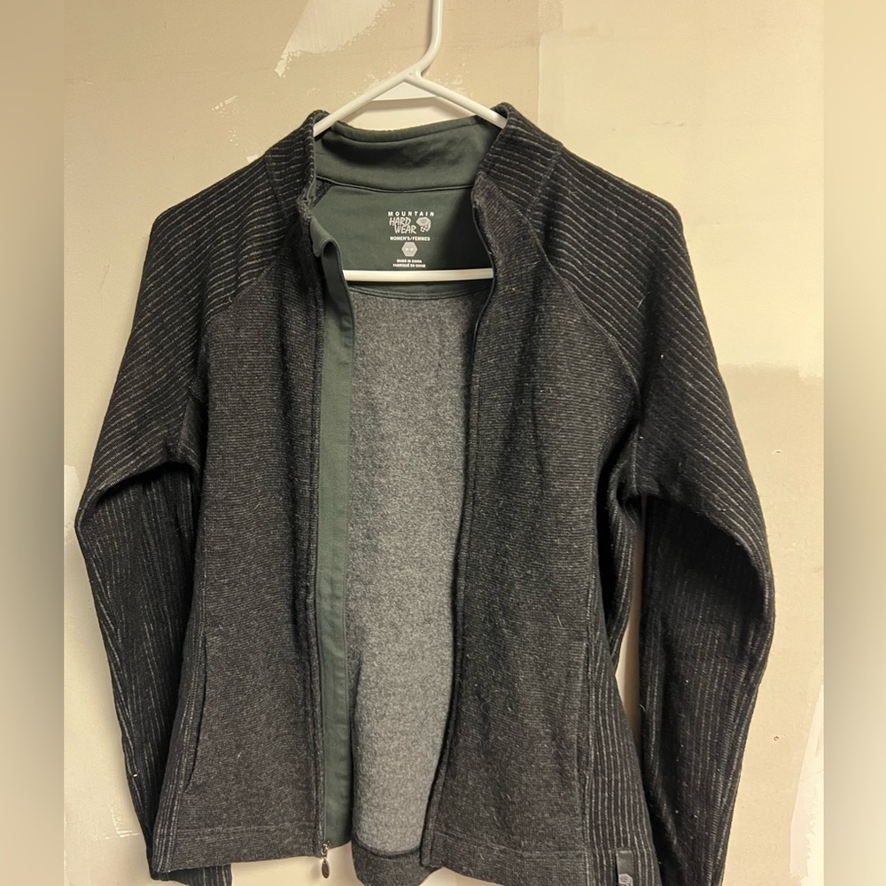 Mountain hardware womens medium gray wool blend